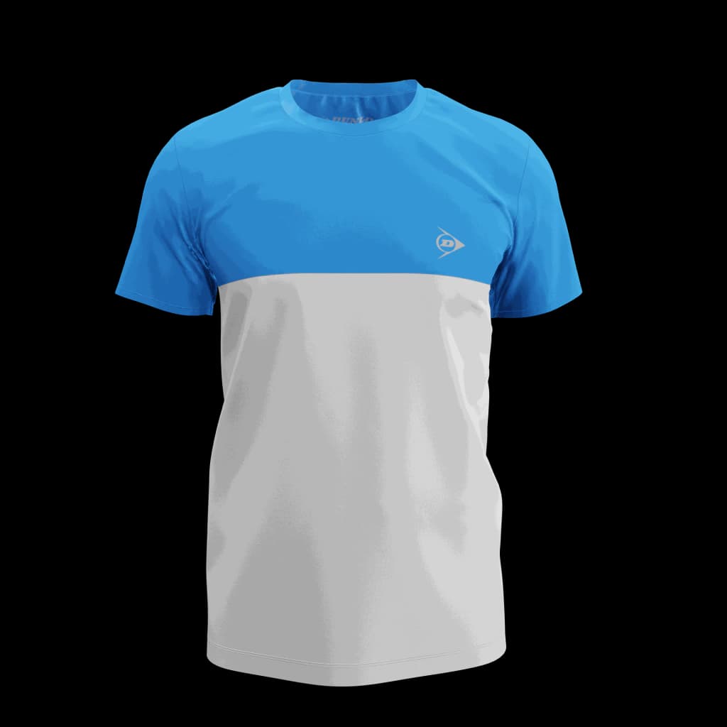 Remera Dunlop Ace Pro Game Hombre Blanco Celeste