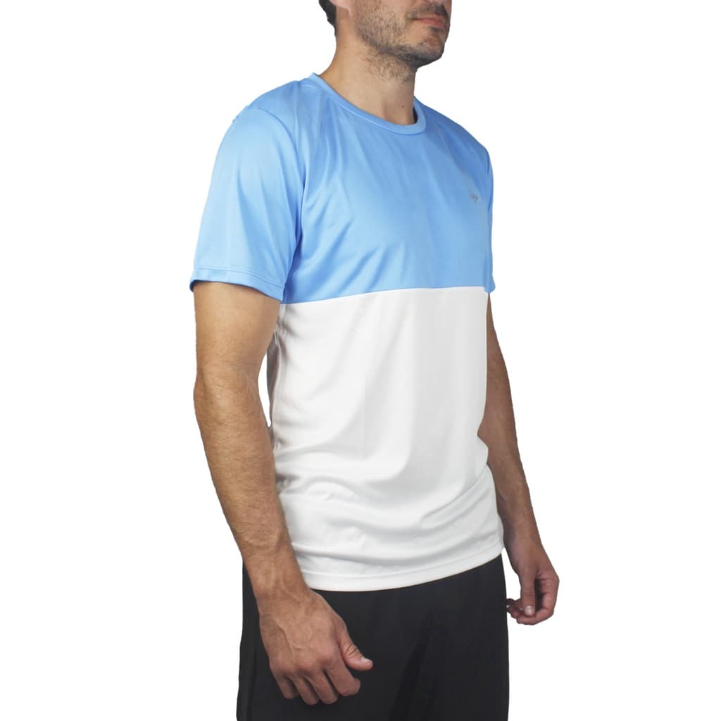 Remera Dunlop Ace Pro Game Hombre Blanco Celeste