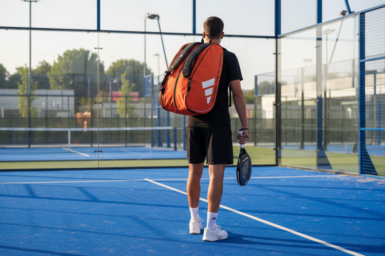 Adidas Control Naranja en uso