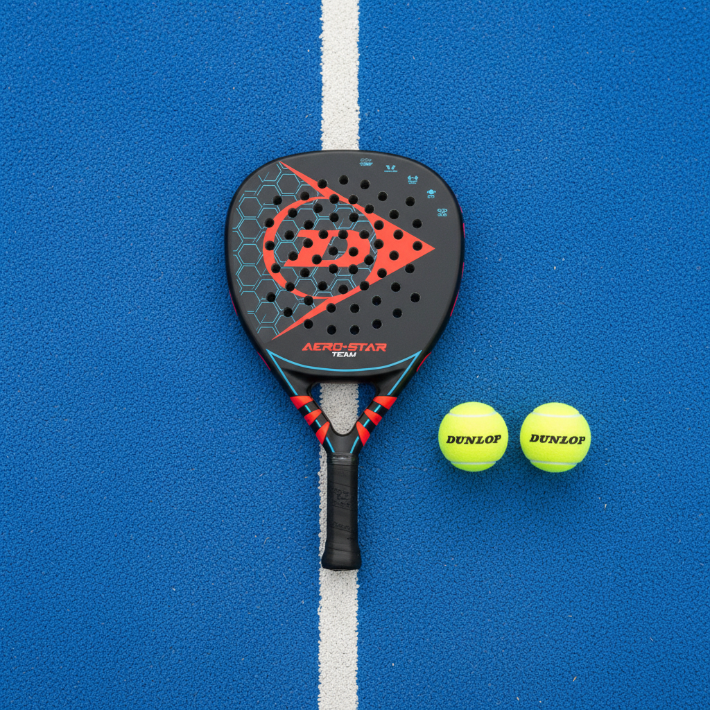 Dunlop Aero Star Team flat lay