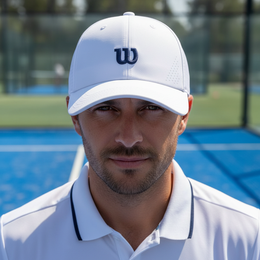 Gorra Wilson Blanco close-up