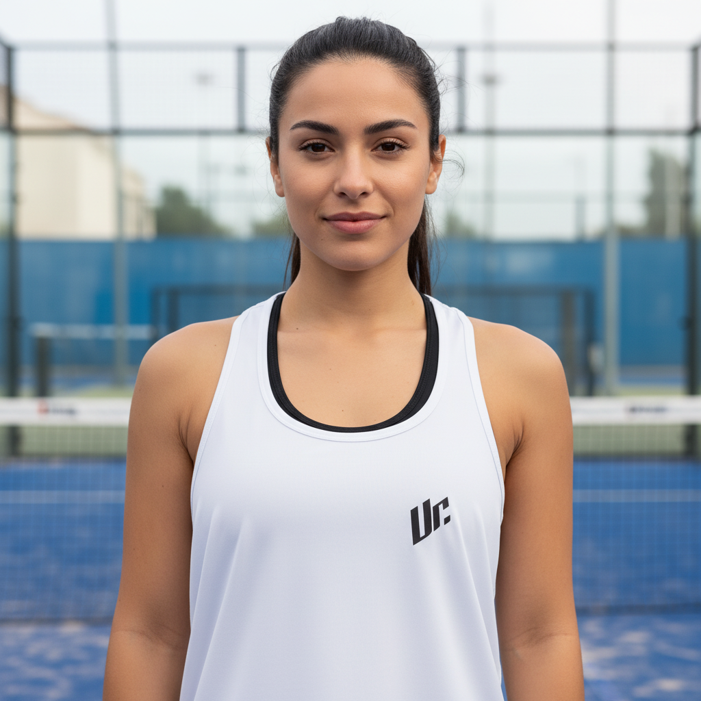 Musculosa Blanco close-up