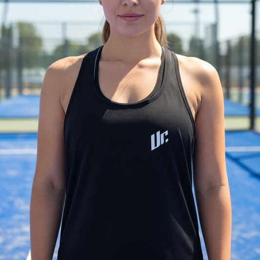 Musculosa Negro close-up